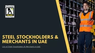 List of Steel Stockholders & Merchants in UAE