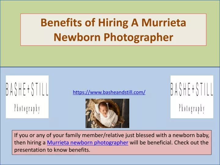 benefits of hiring a murrieta newborn photographer