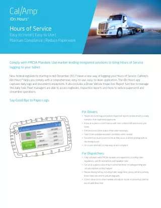 Hours of Service Solution