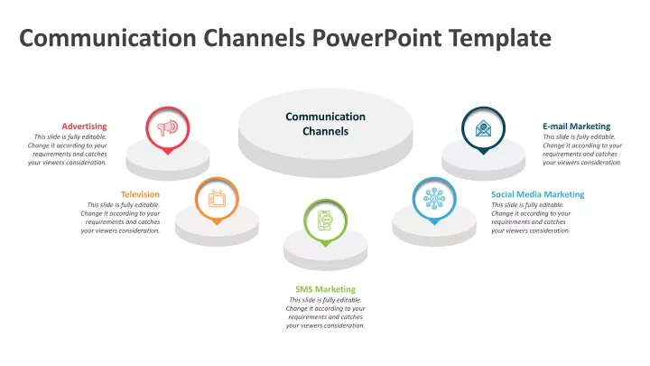 communication channels powerpoint template