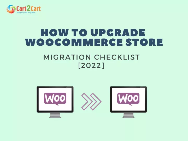 how to upgrade woo c ommer c e store