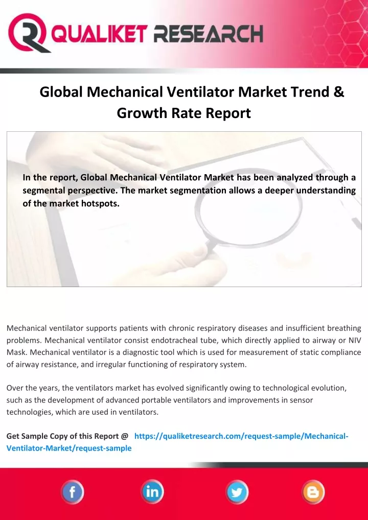 global mechanical ventilator market trend growth
