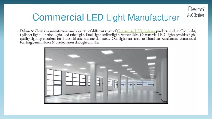 commercial led light manufacturer
