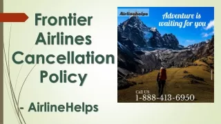 Frontier Airlines Last-Minute Cancellation Policy
