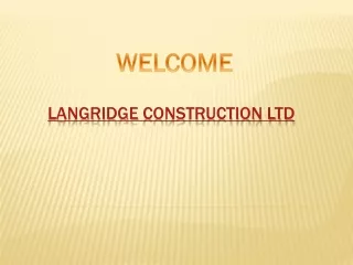 langridge construction ltd