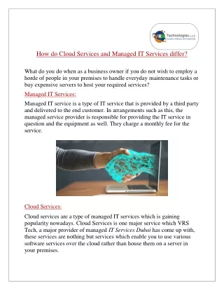 how do cloud services and managed it services