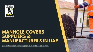 List Of Manhole Covers Suppliers & Manufacturers in UAE