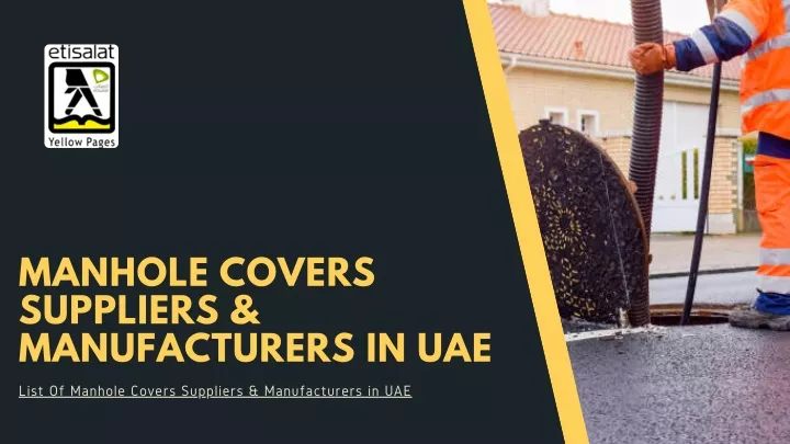 manhole covers suppliers manufacturers in uae