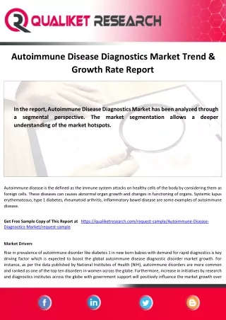 Autoimmune Disease Diagnostics Market Growth,Analysis,Forecast-2027