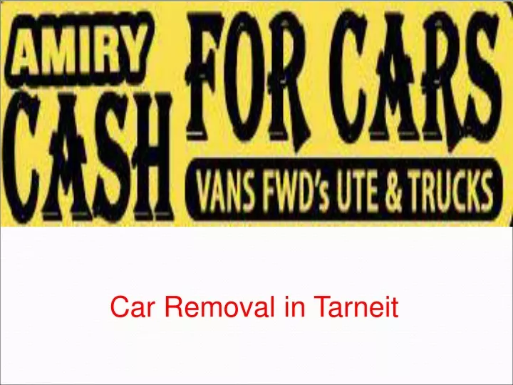 car removal in tarneit