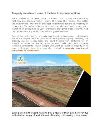 Property investment