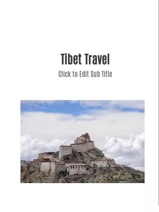 Tibet travel