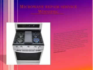 microwave repair service winnipeg