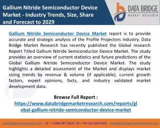 gallium nitride semiconductor device market