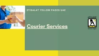 Domestic and International Courier Services in UAE