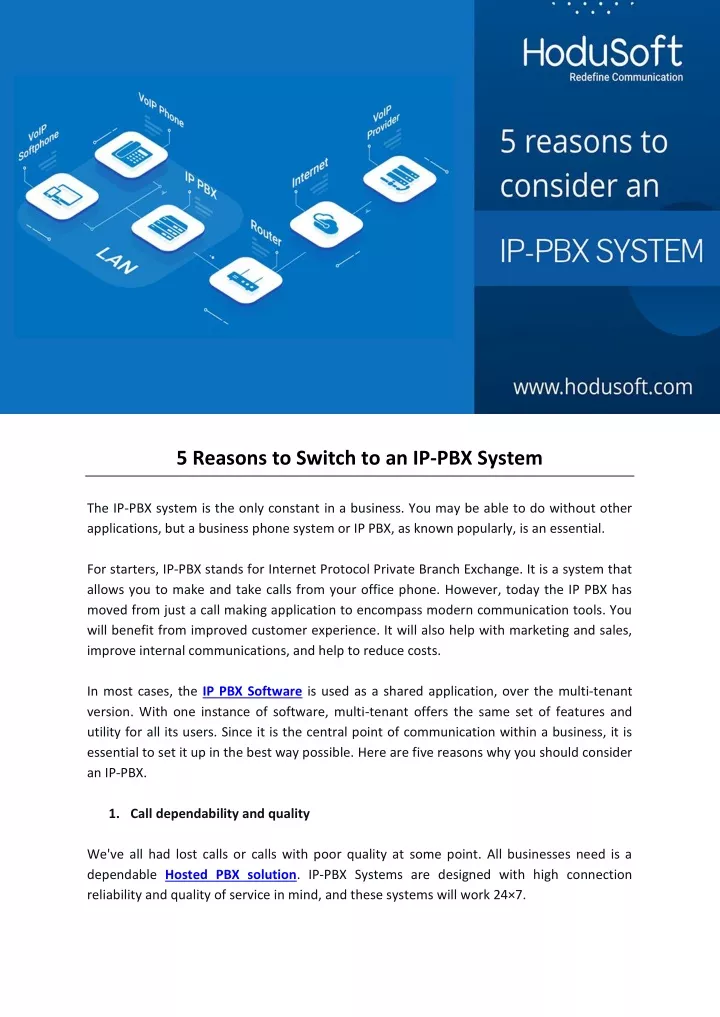 5 reasons to switch to an ip pbx system