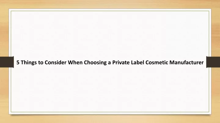 5 things to consider when choosing a private
