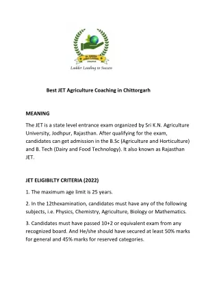 Best JET Agriculture Coaching in Chittorgarh-converted