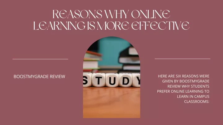 reasons why online learning is more effective