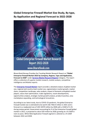 global enterprise firewall market size study