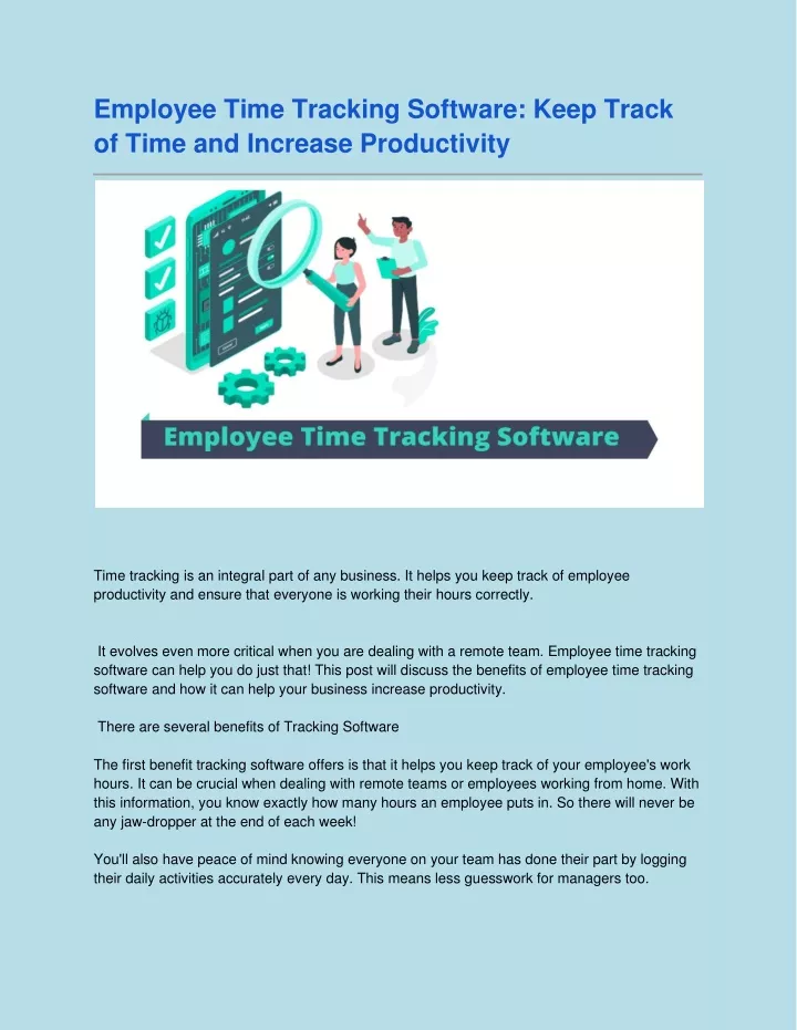 employee time tracking software keep track
