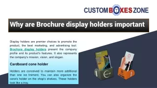 Brochure Display Holder