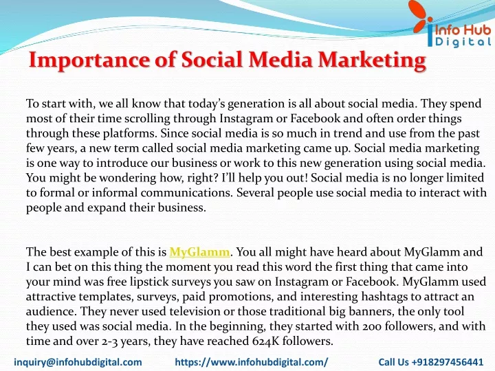 importance of social media marketing