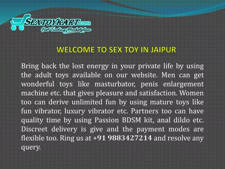 welcome to sex toy in jaipur
