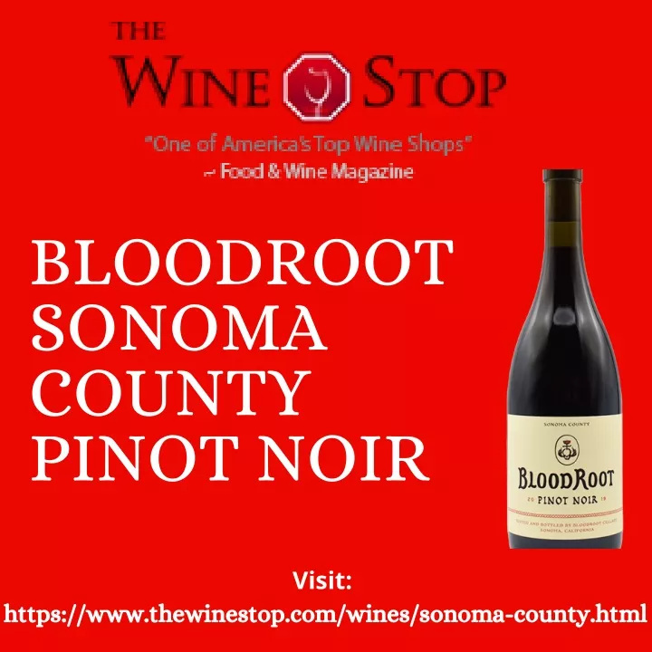 bloodroot sonoma county pinot noir