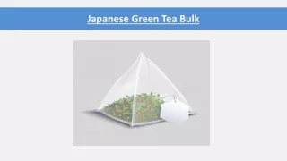 japanese green tea bulk