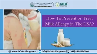 How To Prevent or Treat Milk Allergy In USA