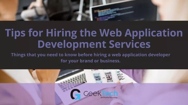 tips for hiring the web application development