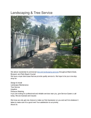 landscaping tree service