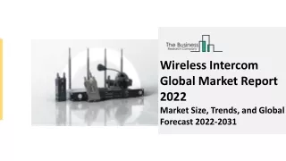 wireless intercom global market report 2022