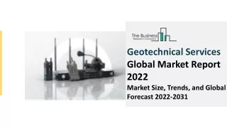 Geotechnical Services Global Market Report