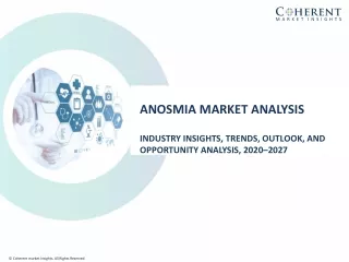 Anosmia Market To Surpass US$ 3,950.3 Million By 2027