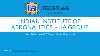 Top AME College in Delhi India IIA Group PPT PDF