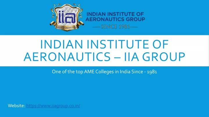 indian institute of aeronautics iia group