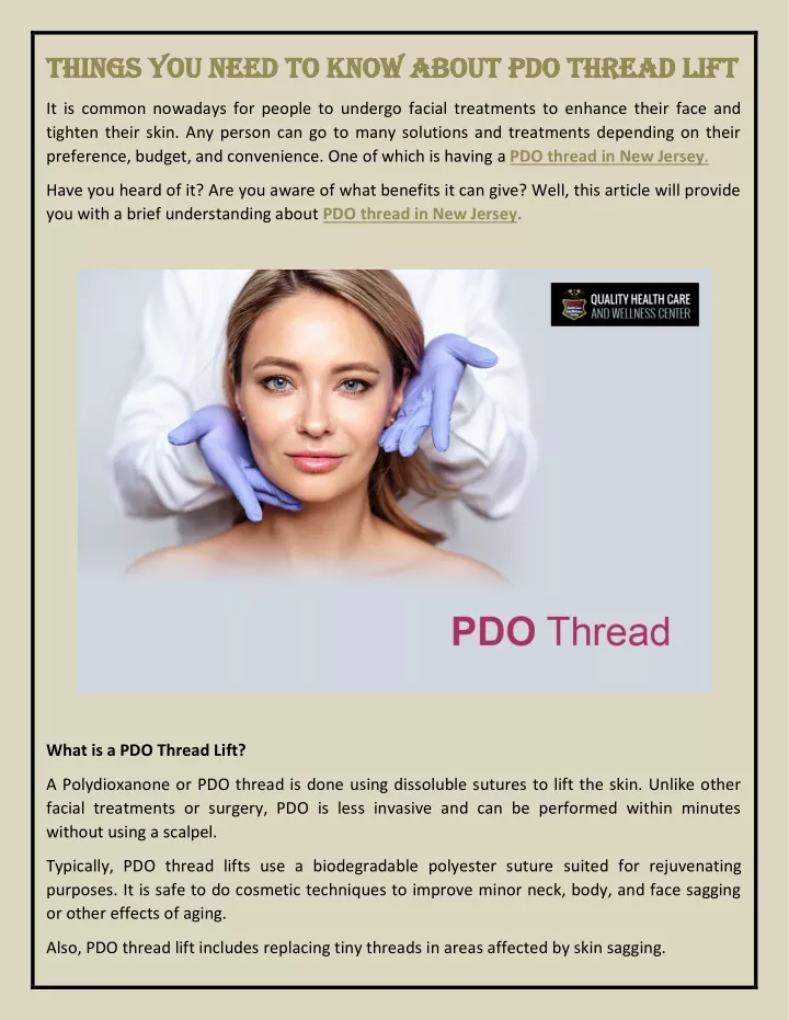 things you need to know about pdo thread lift