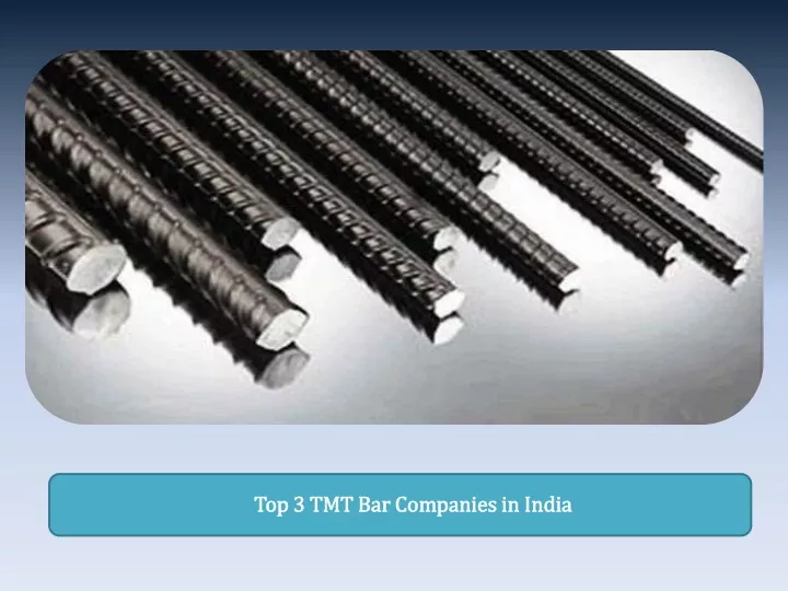 top 3 tmt bar companies in india