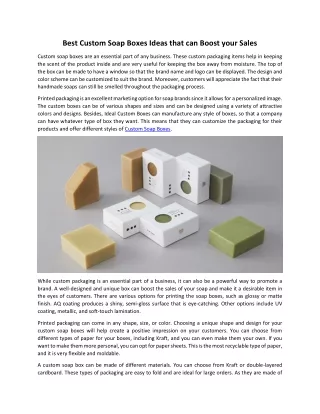 best custom soap boxes ideas that can boost your