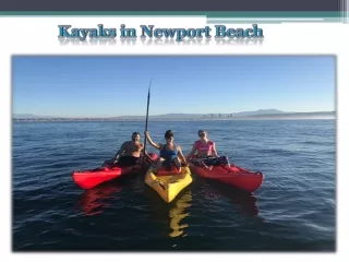 kayaks in newport beach