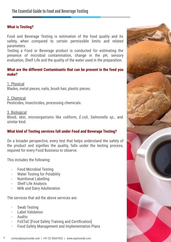 PPT - The Essential Guide to Food Testing PowerPoint Presentation, free ...