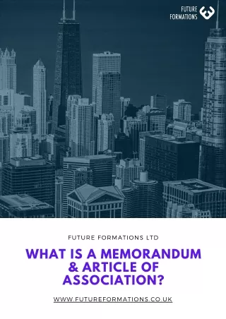 What is a Memorandum & Article of Association