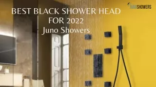 BEST BLACK SHOWER HEAD FOR 2022