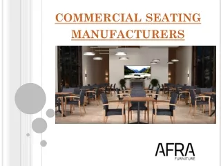 commercial seating manufacturers