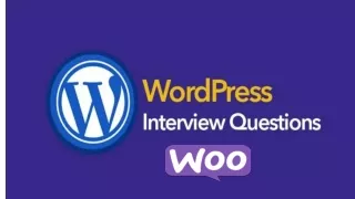 Wordpress Woocommerce Interview question
