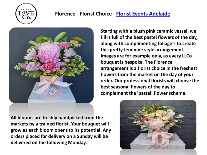 florence florist choice florist events adelaide