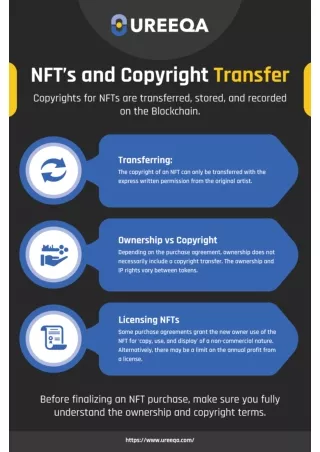 NFT's and Copyright Transfer