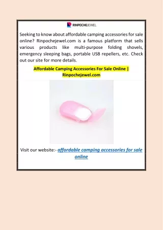 Affordable Camping Accessories For Sale Online  Rinpochejewel.com